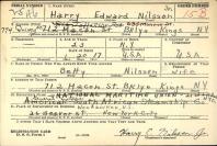Harry's Father's WWII Draft Card